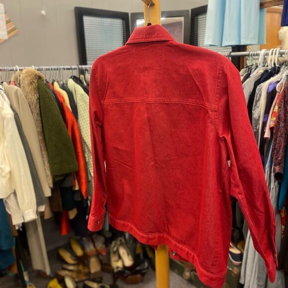 Koret Sz. Small/10 Red Stretch Denim Pant Set - Picture 5 of 7